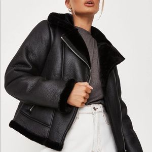 Forever21 faux Leather Coat